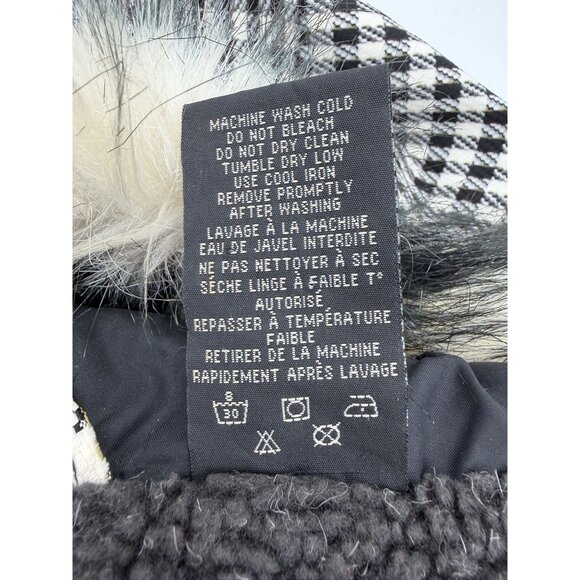 Vtg Y2K Roxy Snowboard Jacket Limited 5K Faux Fur Toggle Plaid Coat | Snow Bunny - Picture 14 of 15